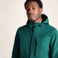 Andro Mens Hooded Waterproof Softshell Jacket - Dark Turquoise