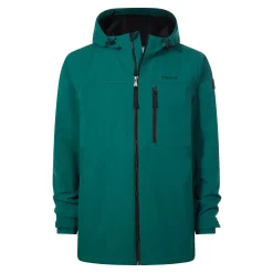 Andro Mens Hooded Waterproof Softshell Jacket - Dark Turquoise