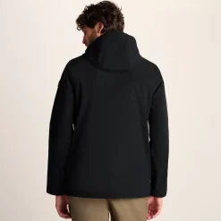 Andro Mens Hooded Waterproof Softshell Jacket - Black