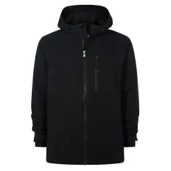 Andro Mens Hooded Waterproof Softshell Jacket - Black