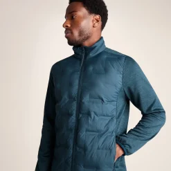 Anick Mens Lightweight Insulated Hybrid Jacket - Inky Blue