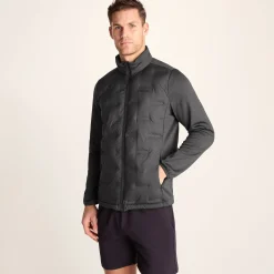 Anick Mens Lightweight Insulated Hybrid Jacket - Deep Slate