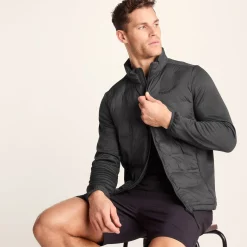 Anick Mens Lightweight Insulated Hybrid Jacket - Deep Slate