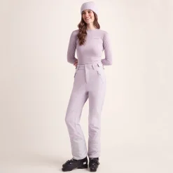 Annecy Womens Softshell Salopettes - Lavender Grey