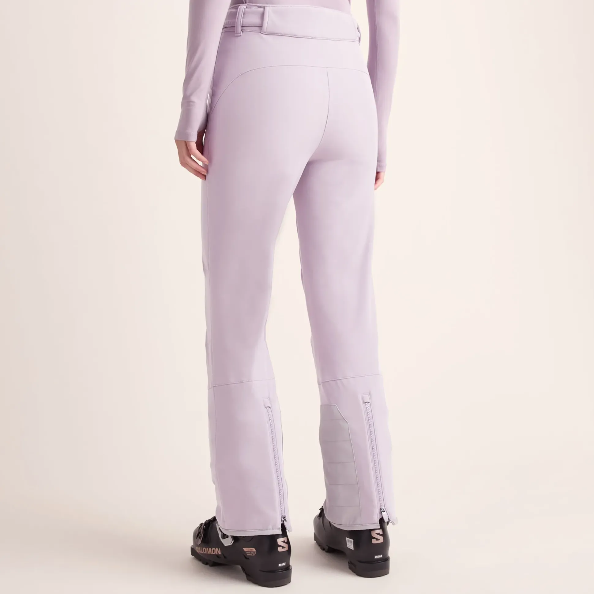 Annecy Womens Softshell Salopettes - Lavender Grey