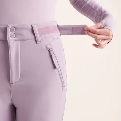 Annecy Womens Softshell Salopettes - Lavender Grey