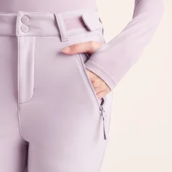 Annecy Womens Softshell Salopettes - Lavender Grey