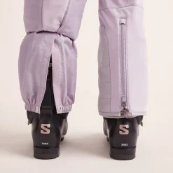 Annecy Womens Softshell Salopettes - Lavender Grey