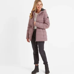 Anthorn Womens Padded Parka - Mauve