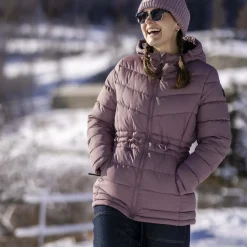 Anthorn Womens Padded Parka - Mauve