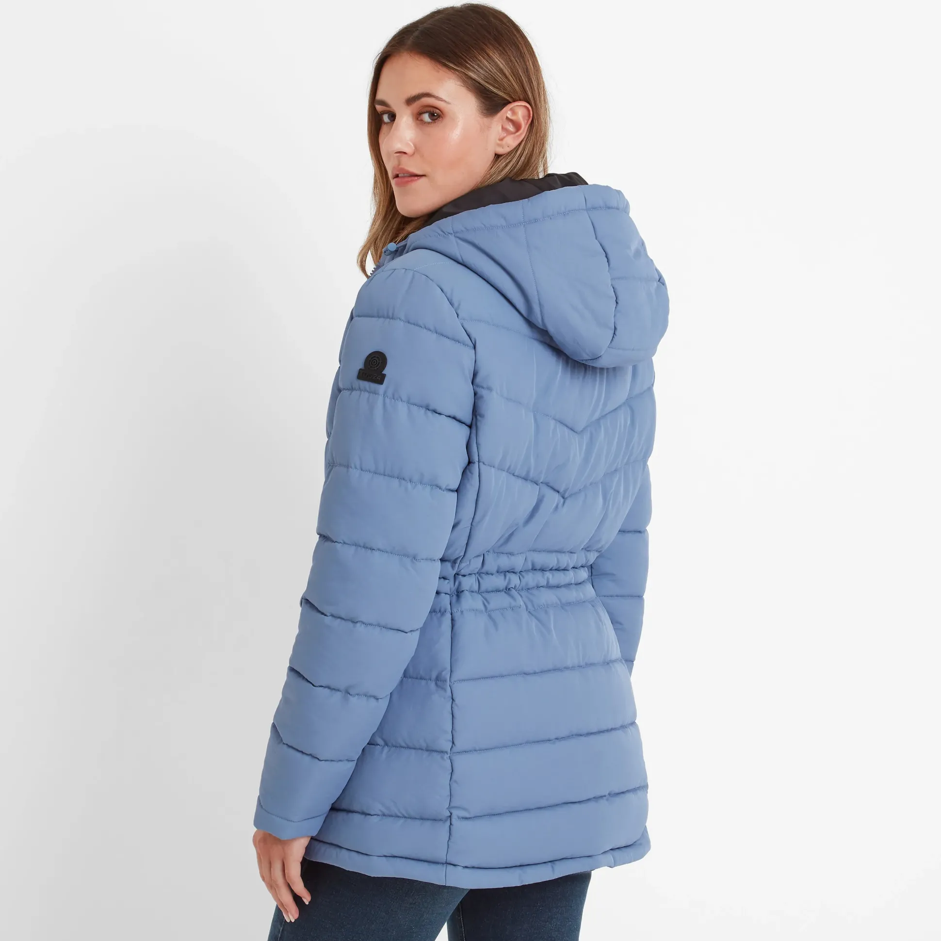 Anthorn Womens Padded Parka - Misty Blue