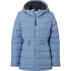 Anthorn Womens Padded Parka - Misty Blue