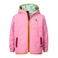 Arapawa Shaun the Sheep Kids Insulated Quilted Coat Microfleece Lining - Candy Floss Pink