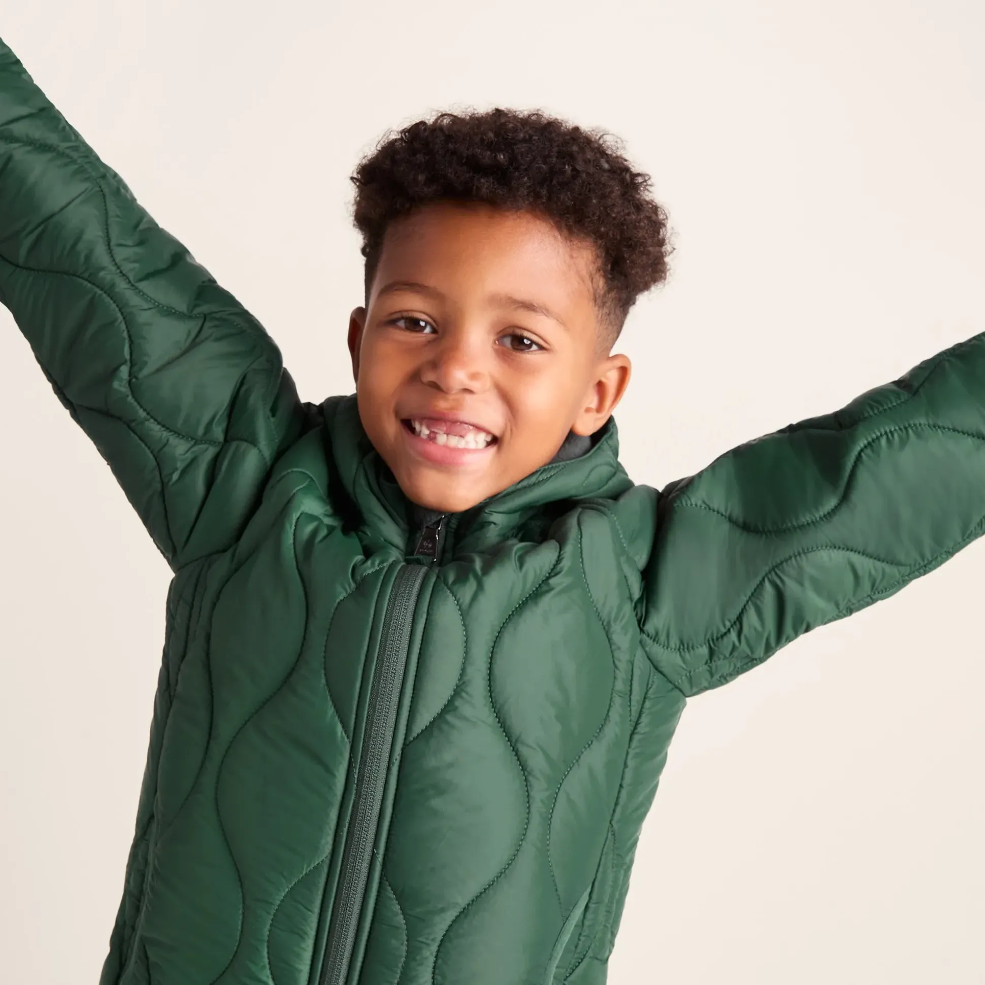Arbor Kids Shower Resistant Padded Jacket - Dark Fern