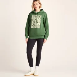 Aria Womens Supersoft Relaxed Fit Hoody - Dark Matcha