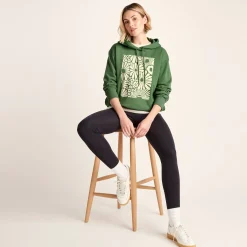 Aria Womens Supersoft Relaxed Fit Hoody - Dark Matcha