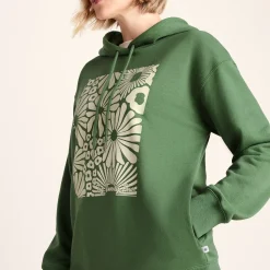 Aria Womens Supersoft Relaxed Fit Hoody - Dark Matcha