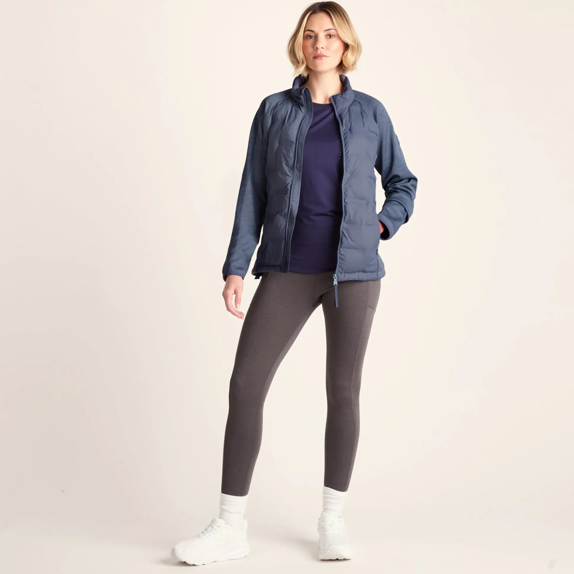 Arna Womens Lightweight Insulated Hybrid Jacket - Smokey Blue