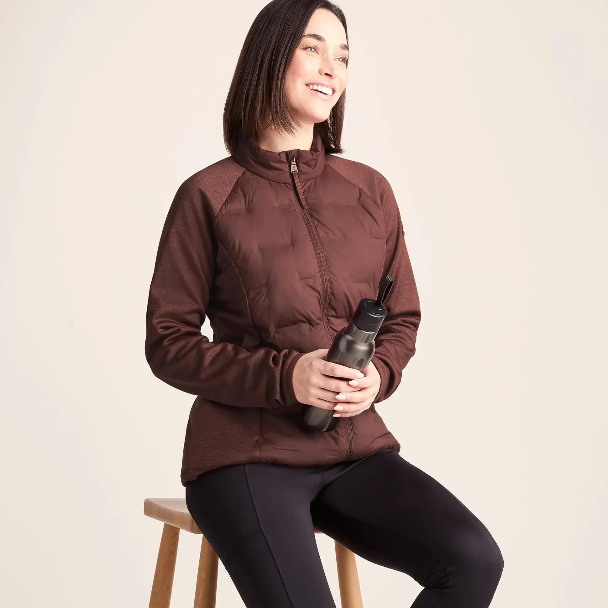 Arna Womens Lightweight Insulated Hybrid Jacket - Raspberry