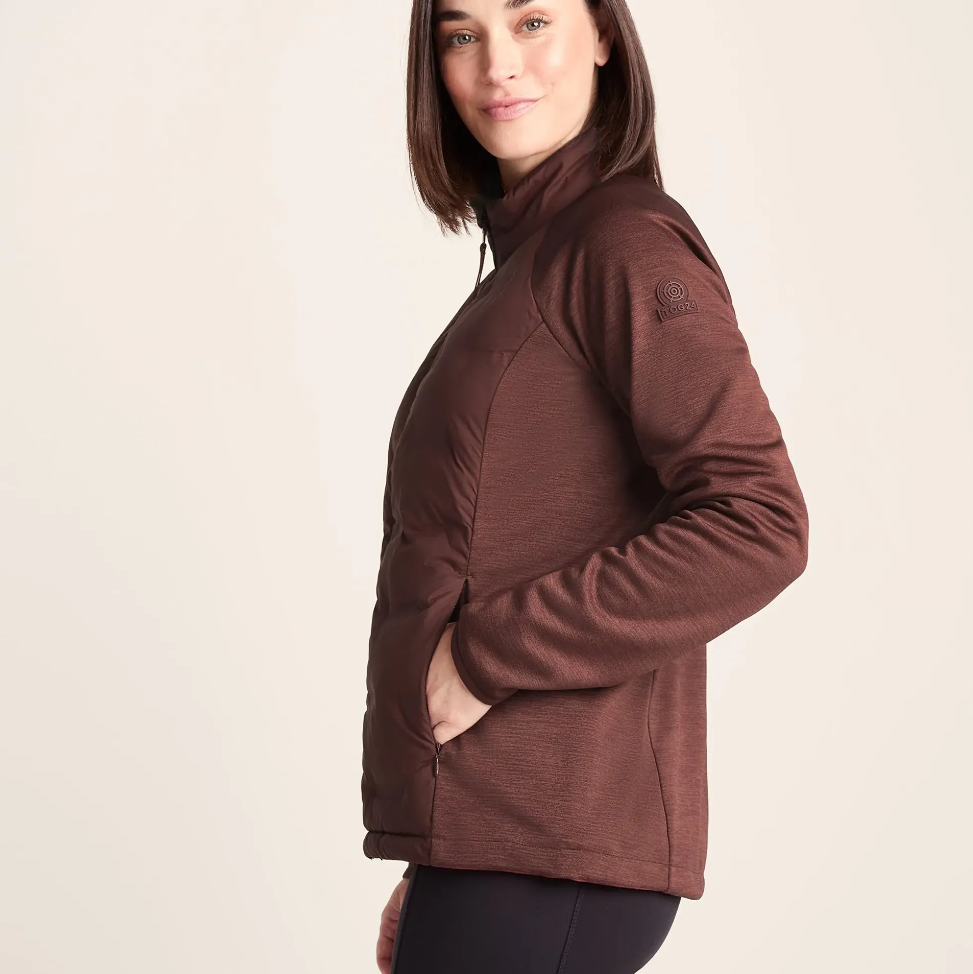 Arna Womens Lightweight Insulated Hybrid Jacket - Raspberry