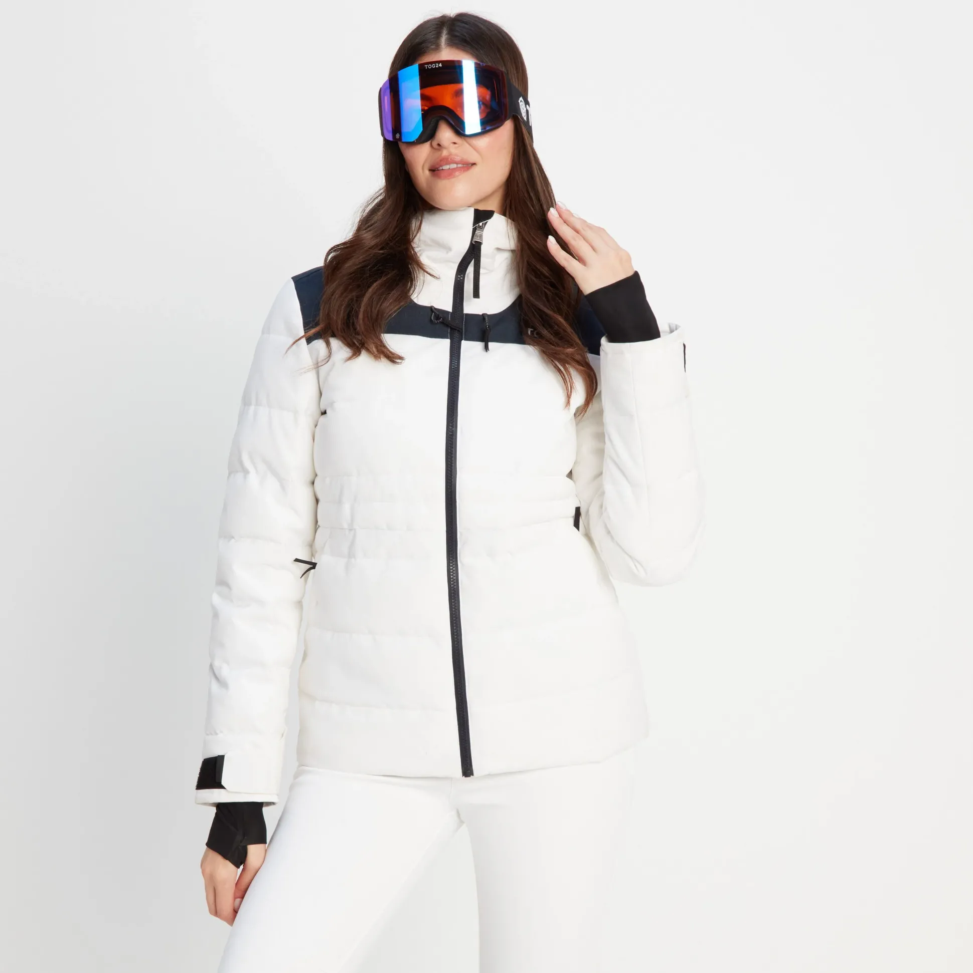 Arosa Goggles - Matt Black/Orange Revo Blue