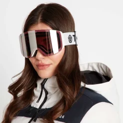 Arosa Goggles - Matt White/Vermillion