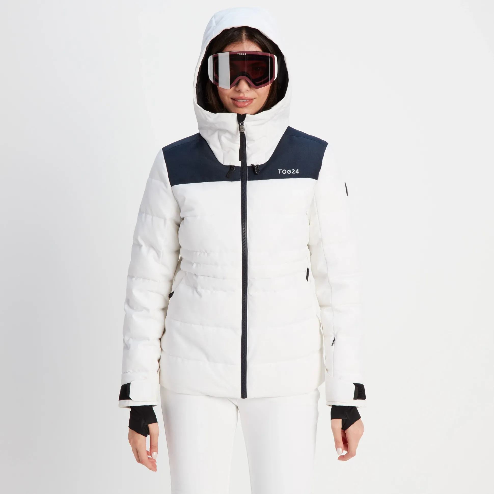 Arosa Goggles - Matt White/Vermillion