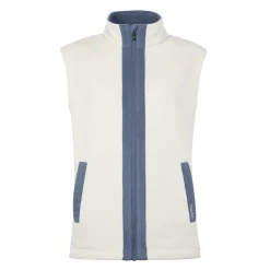 Arrad Womens Relaxed Fit Microfleece Gilet - Vanilla