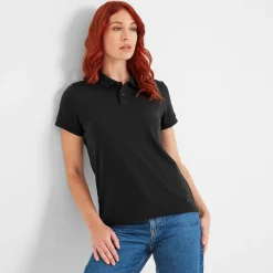 Aspley Womens Tech Polo - Black