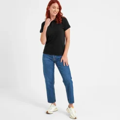 Aspley Womens Tech Polo - Black