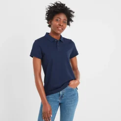 Aspley Womens Tech Polo - Navy