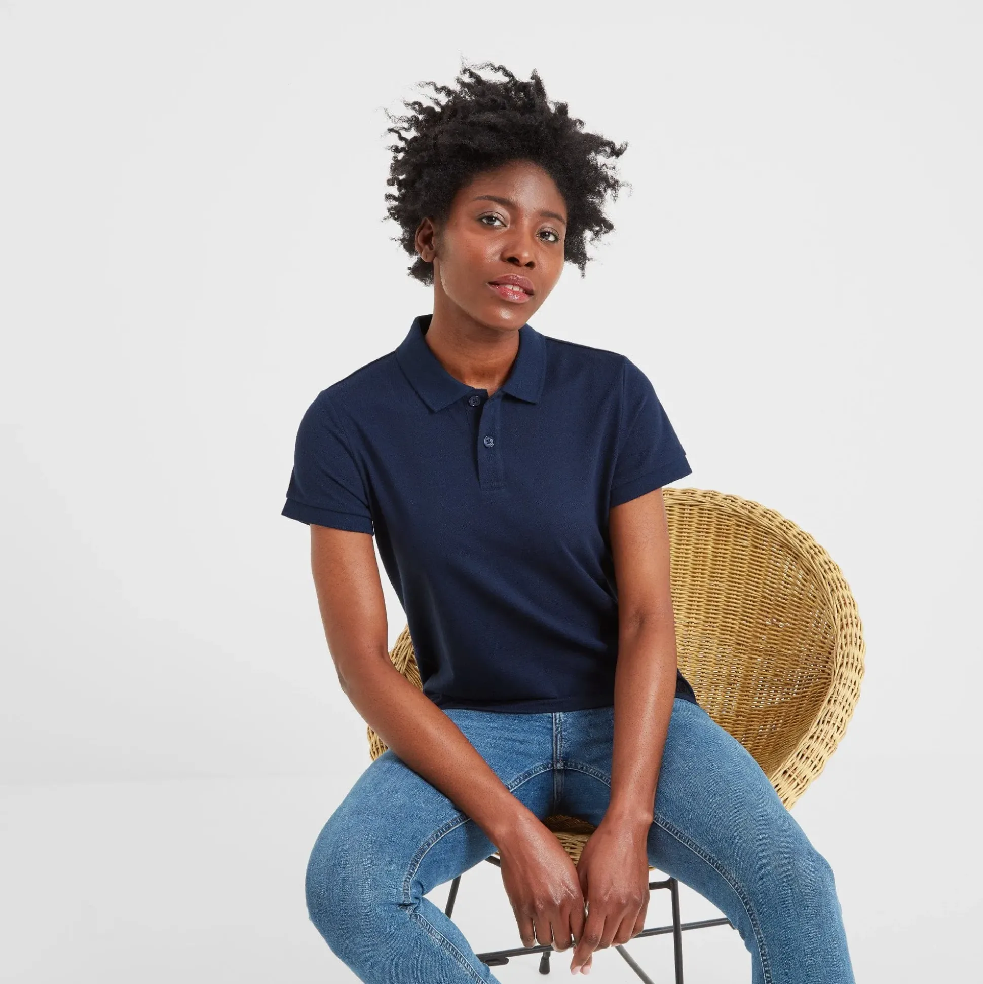 Aspley Womens Tech Polo - Navy