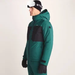 Avoriaz Mens Performance Waterproof Insulated Ski Jacket - Dark Turquoise/Black