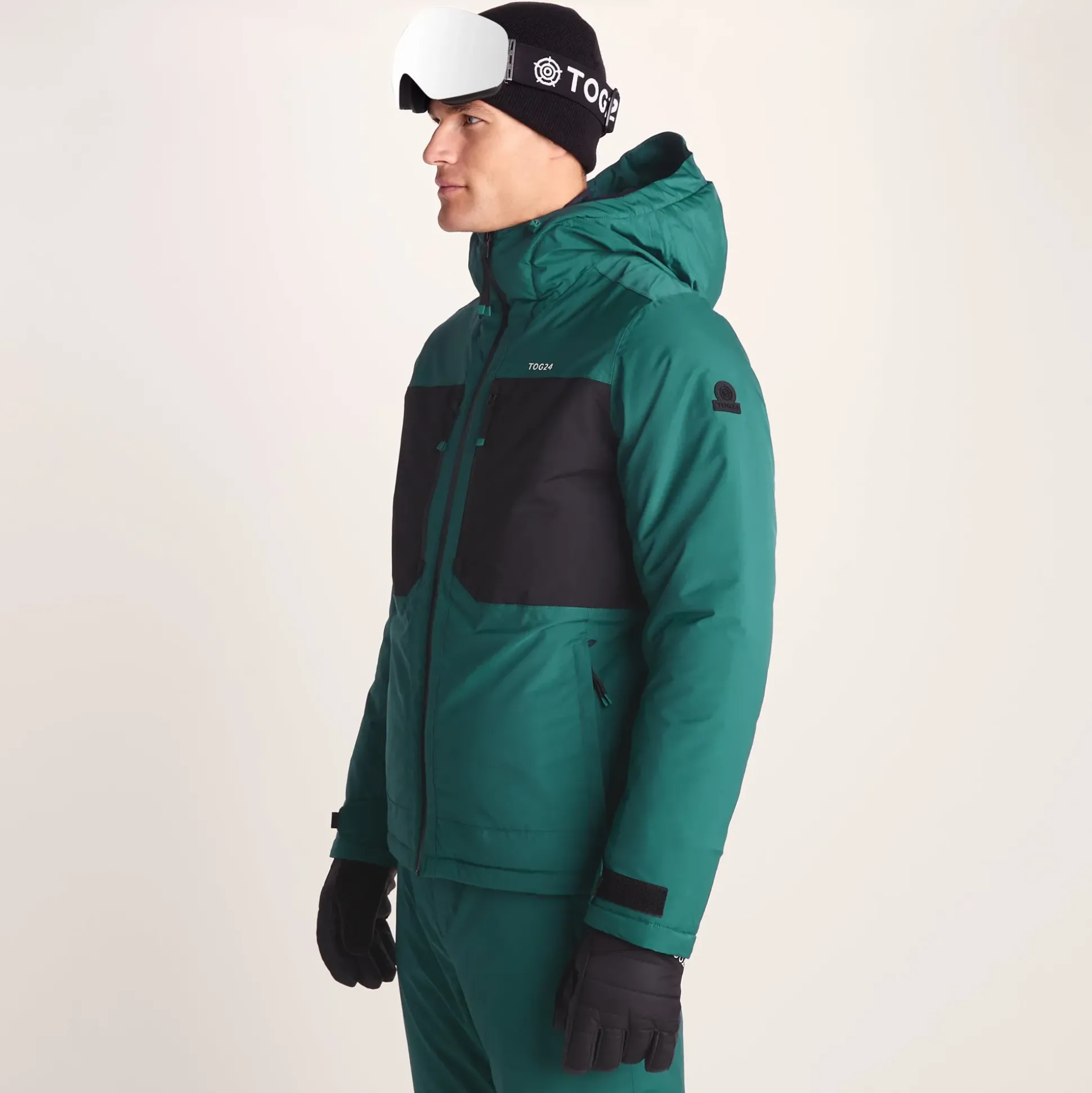 Avoriaz Mens Performance Waterproof Insulated Ski Jacket - Dark Turquoise/Black