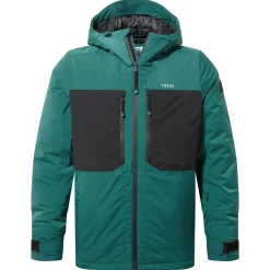 Avoriaz Mens Performance Waterproof Insulated Ski Jacket - Dark Turquoise/Black