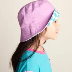 Balkhi Kids Shaun the Sheep Bucket Hat - Spearmint/Woolly Checkerboard