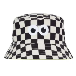 Balkhi Kids Shaun the Sheep Bucket Hat - Black White Checkerboard