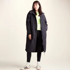 Banton Womens Oversized Shower Resistant Insulated Jacket - Black