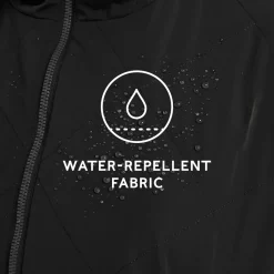 Banton Womens Oversized Shower Resistant Insulated Jacket - Black