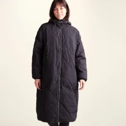 Banton Womens Oversized Shower Resistant Insulated Jacket - Black