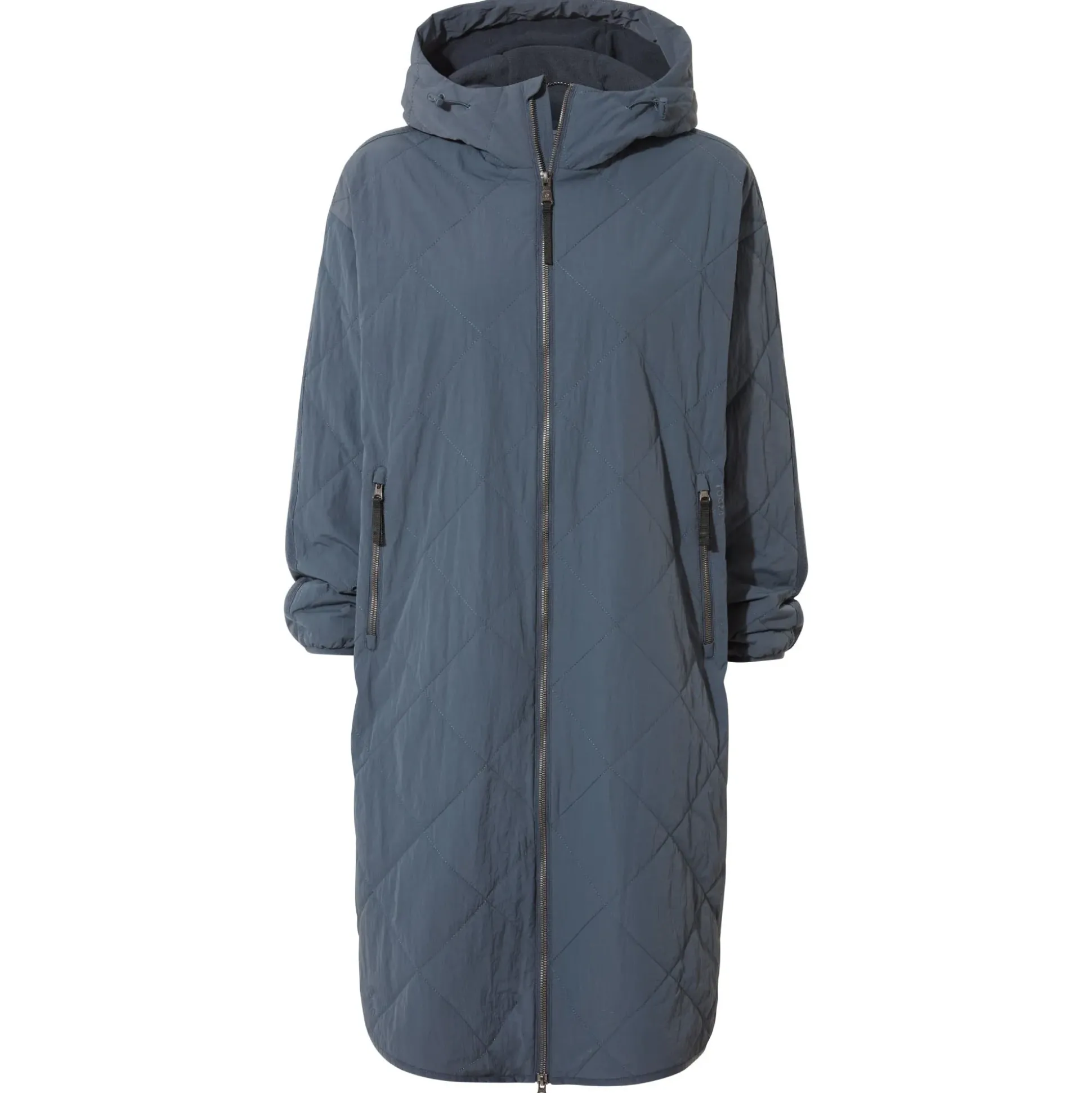 Banton Womens Oversized Shower Resistant Insulated Jacket - Washed Blue