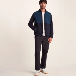 Banwell Mens Microfleece Jacket - Dark Indigo/Petrol Green