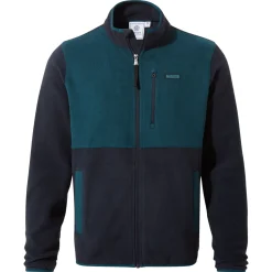 Banwell Mens Microfleece Jacket - Dark Indigo/Petrol Green