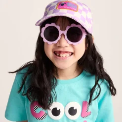 Bardoka Kids Shaun the Sheep Baseball Cap - Lilac Haze/White Checkerboard