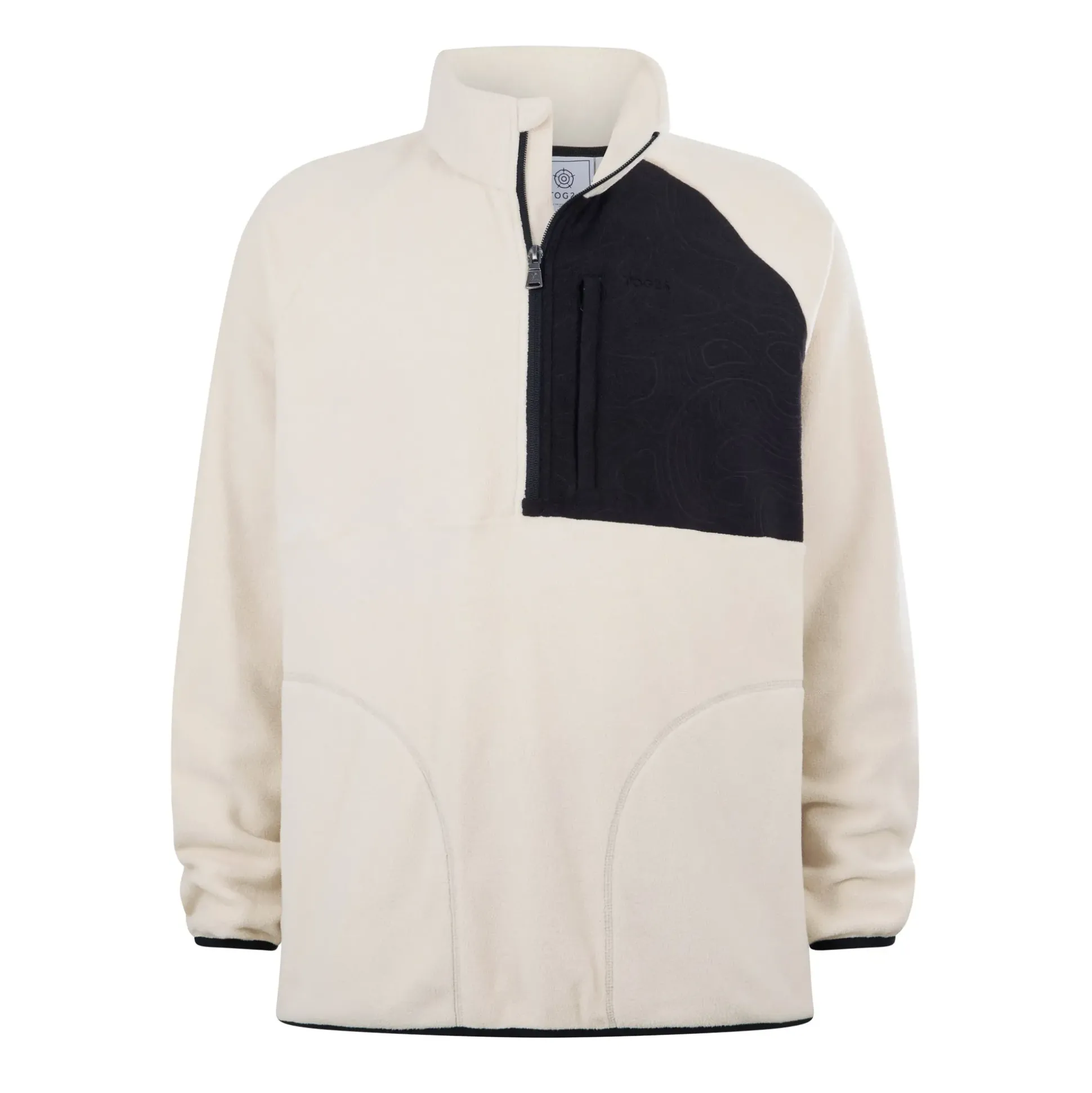 Barker Mens Midweight Microfleece Half Zip Pullover - Buttercream