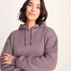 Betty Womens Longline Supersoft Hoody - Mauve