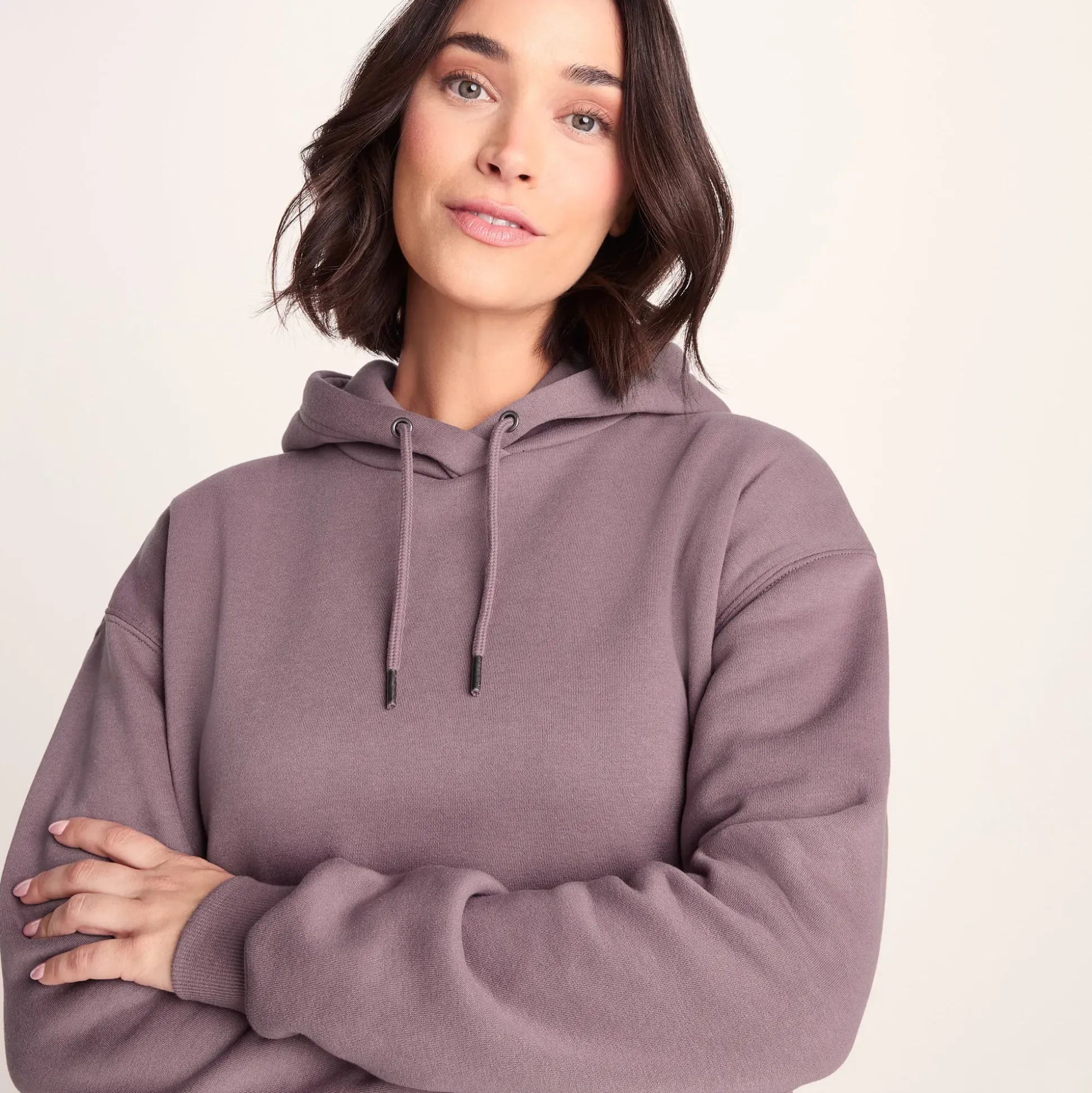 Betty Womens Longline Supersoft Hoody - Mauve