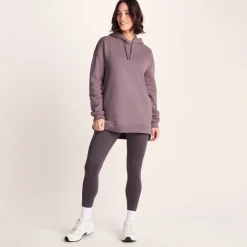 Betty Womens Longline Supersoft Hoody - Mauve