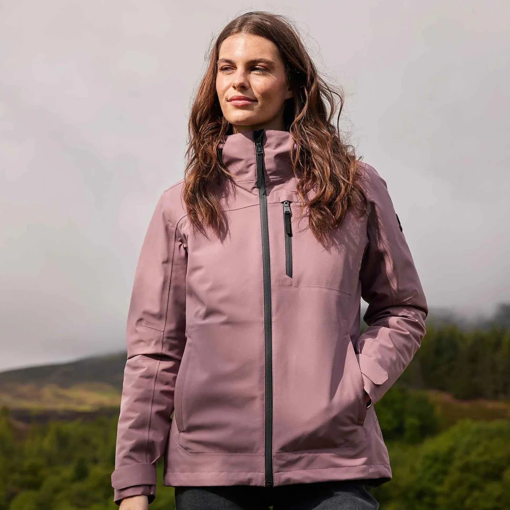 Beverley Womens 3-in-1 Waterproof Jacket - Mauve