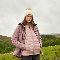 Beverley Womens 3-in-1 Waterproof Jacket - Mauve